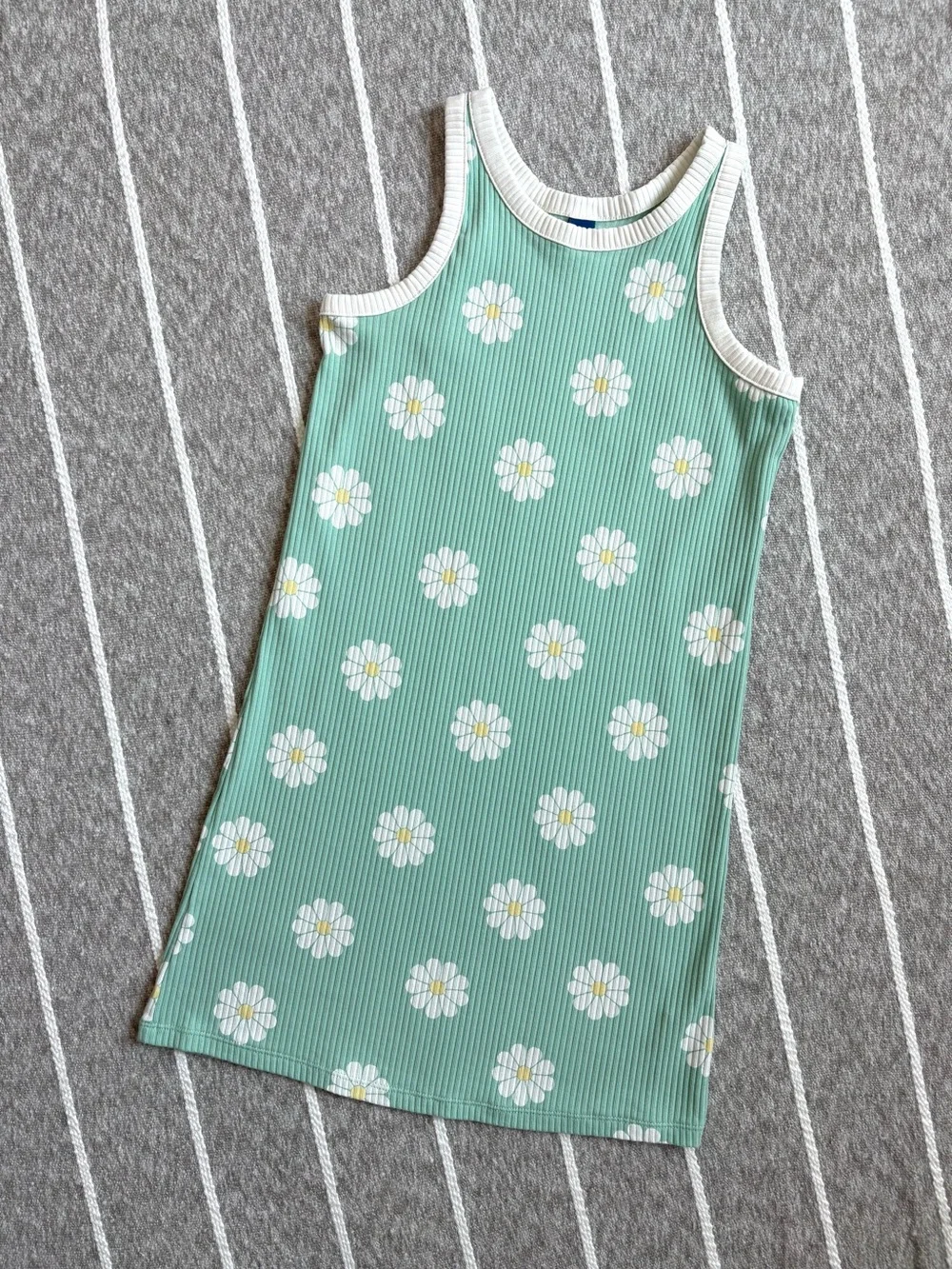 Old Navy Daisy Ribbed Tank Dress
